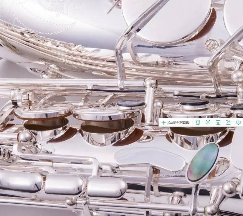 Топ саксофон Eb sax alto посеребренный Саксофон альт латунный корпус китайские колодки с Чехол Музыкальные инструменты профессиональный подарок