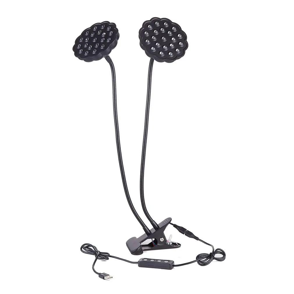 Double Head Led Plant Grow Light Lamp Full Spectrum For Plant Indoor Nursery Flower Fruit Grow Hydroponic Indoor Greenhouse