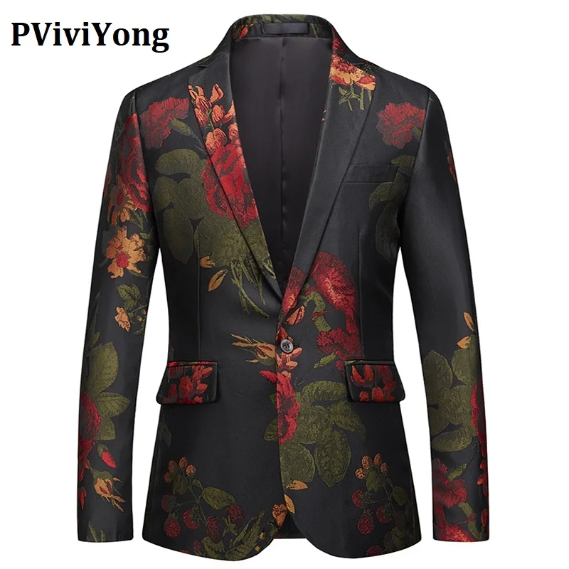 Бренд PViviYong,, высококачественный мужской костюм, топ, для банкета, вечерние, Мужской Блейзер, модный, индивидуальный пиджак, Мужское пальто 8603