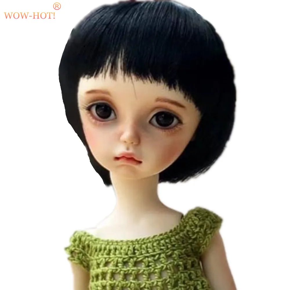 WOWHOT Короткий прямой парик для 1/6 игрушка BJD, милая девушка сексуальные аккуратные челки волосы для кукол BJD SD парик аксессуары для кукол