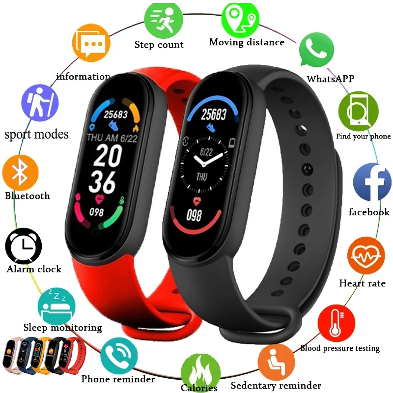 M6 Smart Bracelet Watch Band Fitness Tracker