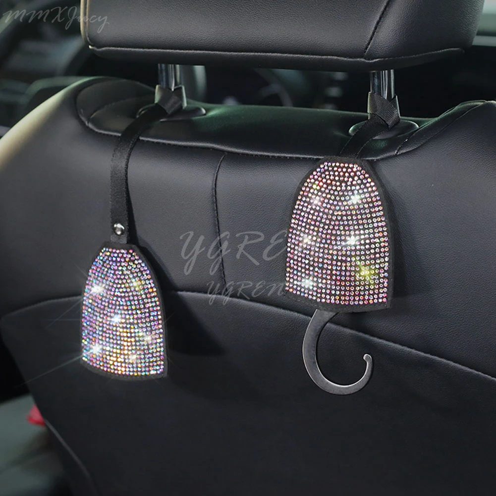 Гибкая вспышка Bling Авто сиденья спинки подголовник крюк Держатель для сумки пальто кошелек Органайзер