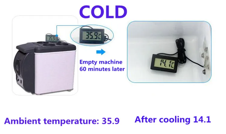 6L Mini Voiture Frigo Cooler Warmer 12v Compresseur Frigo 220 V