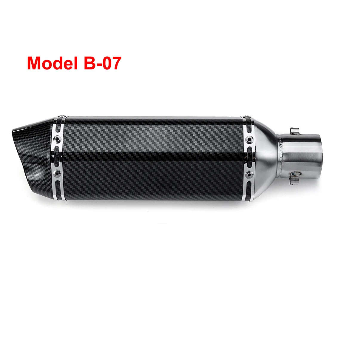 Для Suzuki/Honda/Kawasaki/escape мотоцикл 38-51 мм из нержавеющей стали универсальный мотоцикл двойной выход выхлопная труба - Цвет: ModelB07