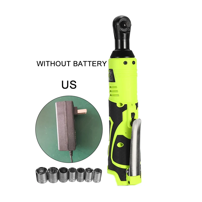 

26V 3/8\\\" Wireless Electric Ratchet Wrench Tool Set Rechargeable With Charger Woodworking Metalworking Electric Wrench