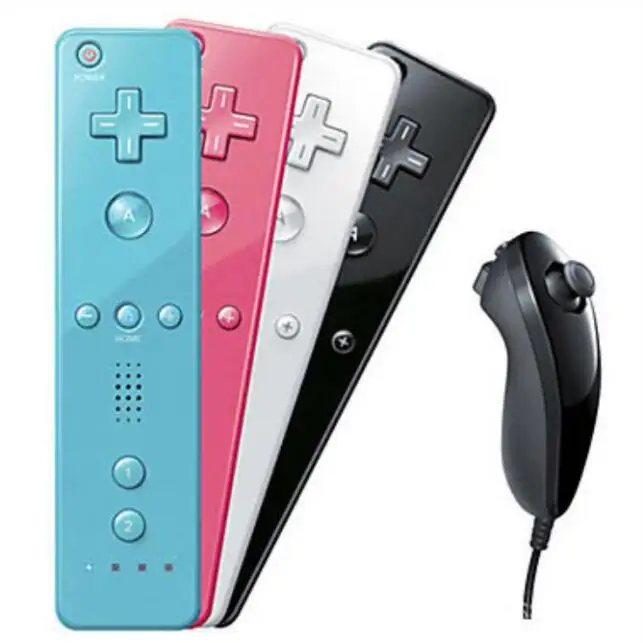 New 2in1 Built-in Motion Plus Wireless Remote Controller For Nintend Wii Nunchuck Gamepad Controle | Электроника