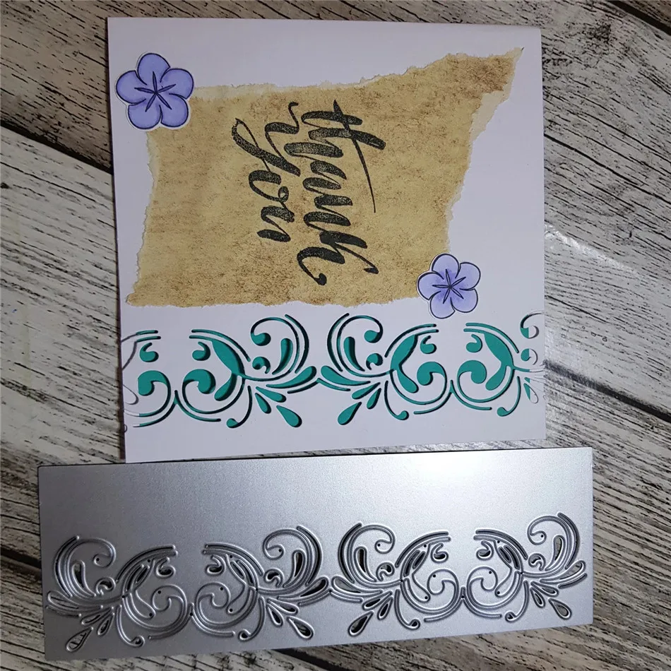 GJCrafts закрученная рамка штампы металлические Вырубные штампы новые для скрапбукинга карты Альбом тиснение Diecut wavstyle граница штампы