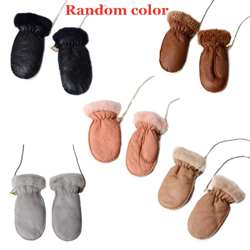KLV Kids Winter Warm Mittens Children Waterproof Windproof Gloves with Hanging Rope Baby Mitten | Детская одежда и обувь