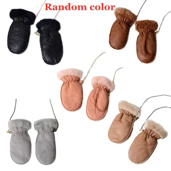 

KLV Kids Winter Warm Mittens Children Waterproof Windproof Gloves with Hanging Rope Baby Mitten