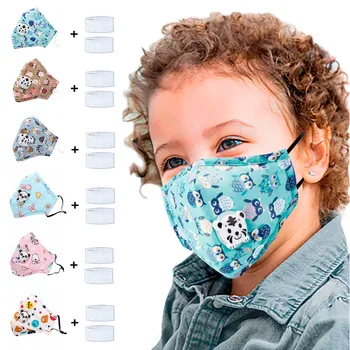 

1pc Face Cover + 2pcs Replacement Filters Kids' Cover Baby 1PC Reusable Dustproof PM2.5 Pollution Respirator Covers masque