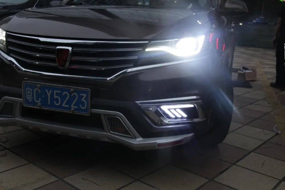 2018y автомобильный БАМПЕР фара для Roewe RX5 противотуманная фара дневного света светодиодный провод hanress фара для Roewe RX5 противотуманная фара