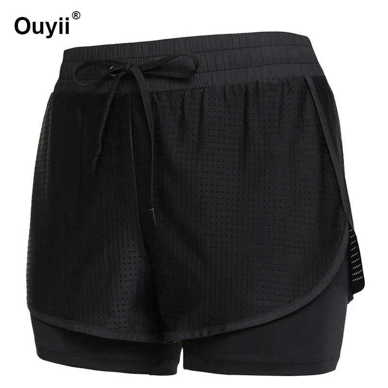 Women Shorts One-piece Suit Loose Running Quick-drying Breathable Sport Shorts Yoga Fitness Leggings Gym Running Workout Short