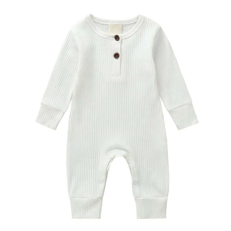 Baby Boy Clothes Boys Girls Romper Spring Autumn Casual Jumpsuits Baby Solid Color Long Sleeve Suits Newborns Clothes