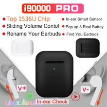 I90000 Pro Tws Arie 2 беспроводные Bluetooth наушники, i90000pro, скользящие наушники с регулировкой громкости, супер бас, PK i5000 i9000 TWS