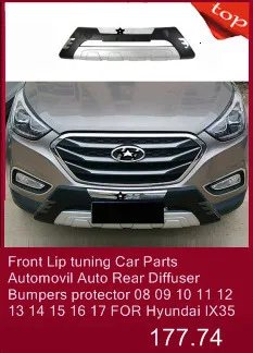 Задняя выхлопная труба передней губы изменение укладки декоративные Тюнинг автомобиля защитные бамперы 09, 10, 11, 12, 13, 14, 15, 16, 17, 18, для hyundai IX35