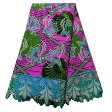 Высококачественная кружевная ткань восковой шнур кружевная ткань Африканская кружевная ткань восковой шнур кружева для женщин Свадебное платье 82909