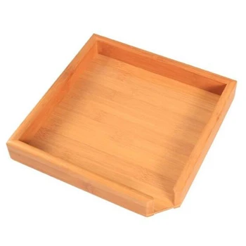 

Creative Rectangular Bamboo Tea Tray Friend Gift Big Small Tea Accessories Saucer Tea Container Service Gadgets
