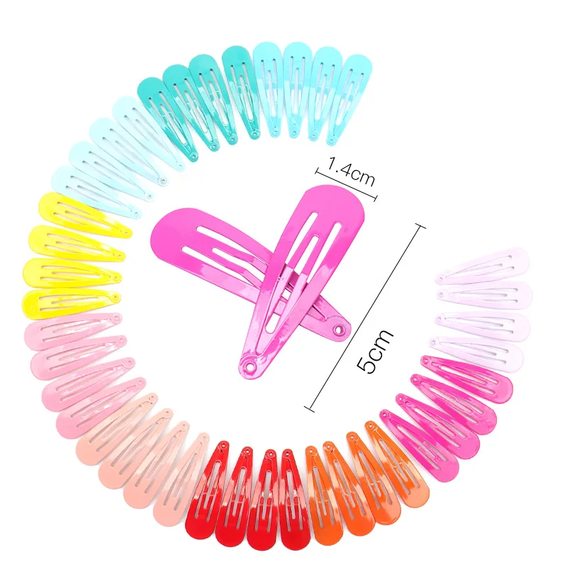 1 Pack Sweet Candy Color Hair Clips for Baby Girls Cartoon Printed Hairpins Princess Hairgrips Party Kids Girls Hair Accessories