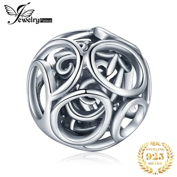 

JewelryPalace 925 Sterling Silver Beads Charms Silver 925 Original For Bracelet Silver 925 original Beads For Jewelry Making