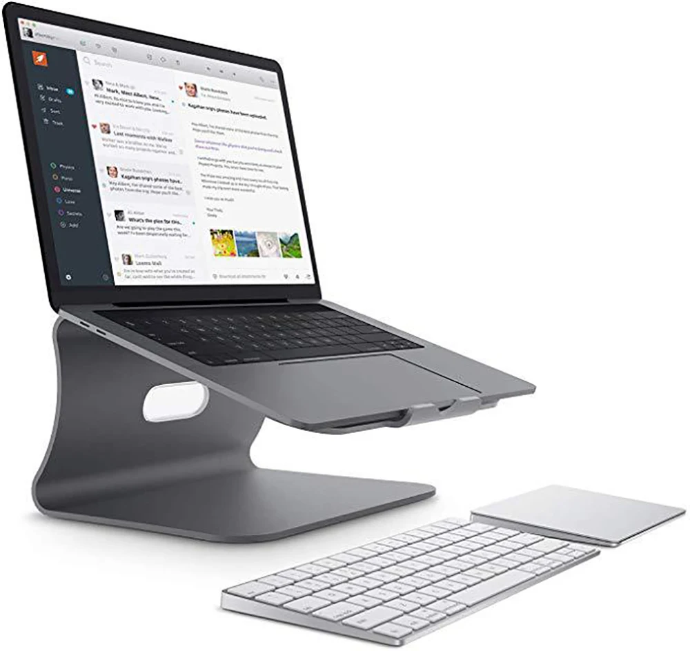 Aluminum alloy Laptop Stand for MacBook Pro Base Notebook Holder Tablet Bracket Laptop Cooling Riser Desk Laptop Bracket