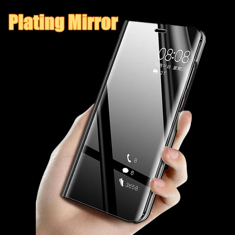 Роскошное умное зеркало флип чехол для телефона для samsung Galaxy Note 10 9 8 Pro S10 S9 S8 плюс M20 M30 A10 A20 A30 A50 A60 A70 чехол Крышка