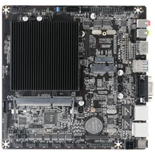 Realan Intel Celeron J1900L2 Processor Desktop Pc Mini Itx Motherboard With Two Lan Support Ddr3L So-Dimm qotom 6 com dual lan pentium processor 3805u 2m cache on board mini itx board suitable for pos machine kiosk device