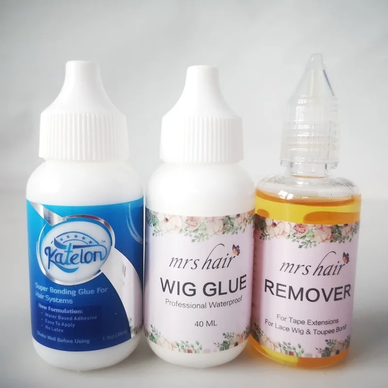 WaterProof Lace wig glue With 1Bottle remover For humanhair extension/bobo Wig Invisible wig bonding Glue katelon glue 38 ml 1pc