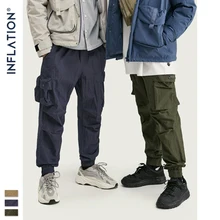 Мужские спортивные штаны в складку,, FW, хип-хоп стиль, свободные, одноцветные, шаровары, Мужская Уличная одежда, эластичные брюки на шнурке, мужские, 93439W