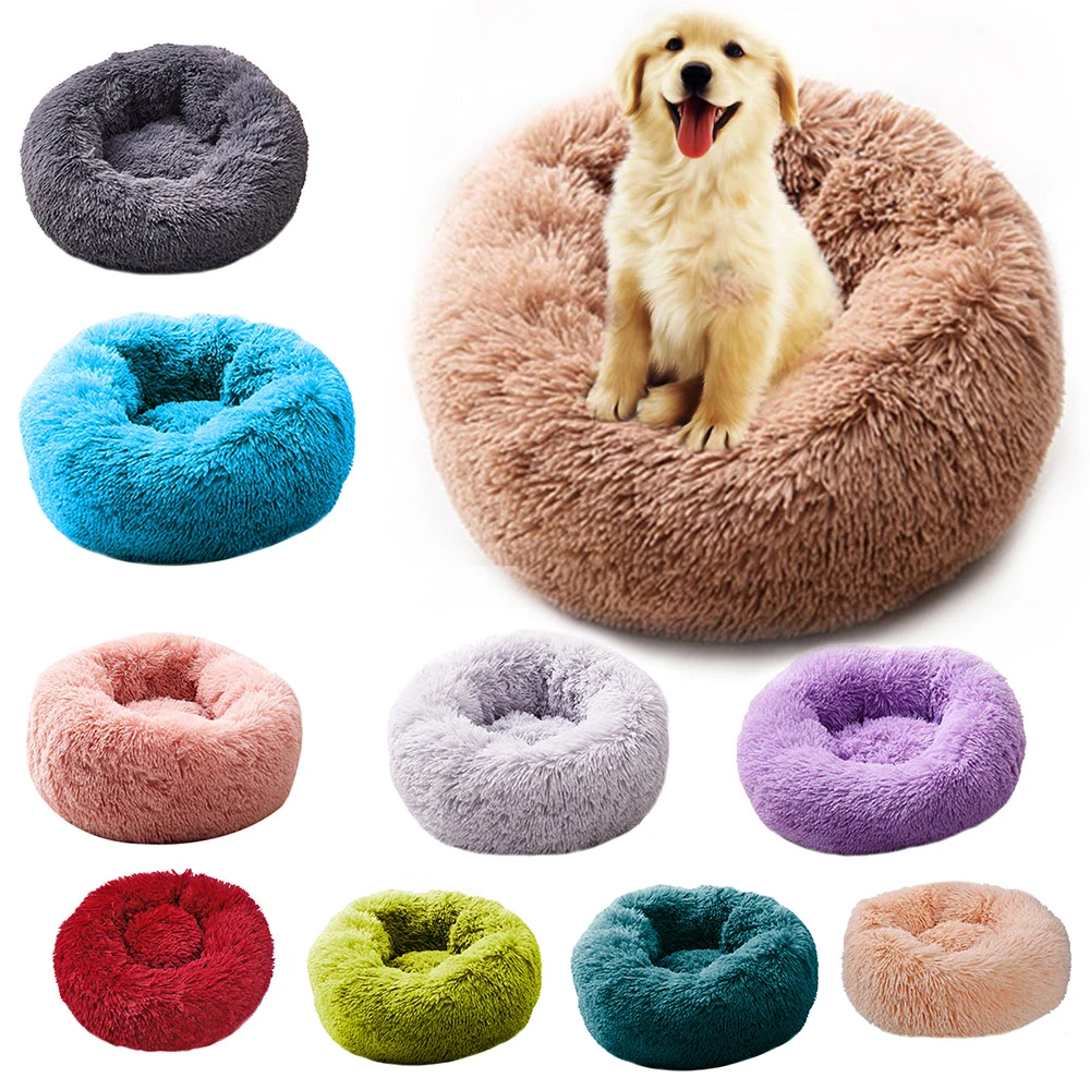 

Super Soft Dog Bed Washable long plush Dog Kennel Deep Sleep Dog House Velvet Mats Sofa For Dog Chihuahua Dog Basket Pet Bed