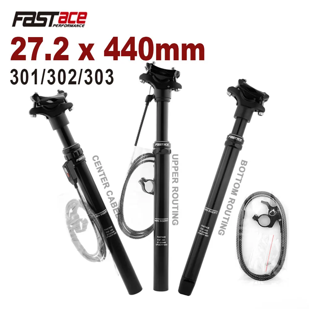 Bibike 27.2mm スポイトポスト 長さ440mm トラベルリモート外部ケーブル Bibike ドロッパーポスト 27.2⁄28.6⁄30.0⁄30.4⁄30.9⁄31.6⁄33.9mm x
