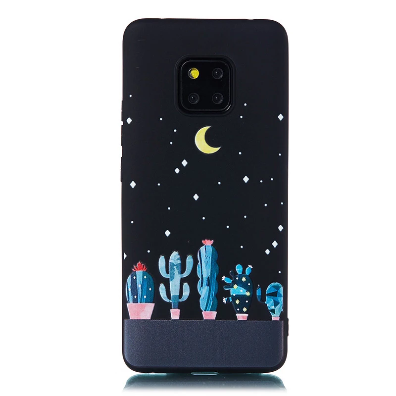 Чехол для телефона из мягкого силикона ТПУ с рисунком Чехлы для huawei P30 P20 Mate20 Lite Pro Honor 8X 8lite 9 10lite V20 Капа космическая планета Луна задняя крышка - Цвет: 1