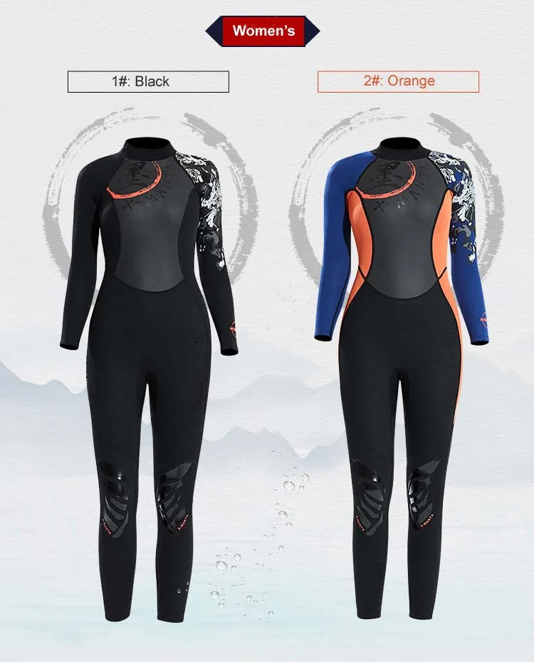 3mm neoprene wetsuit de corpo inteiro das