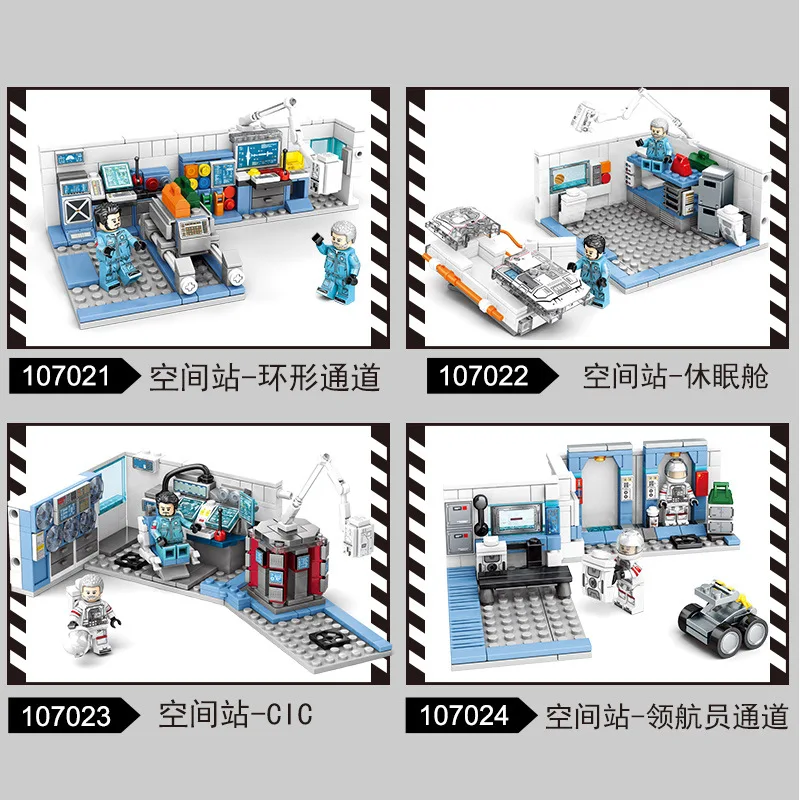 1006 шт. городской технический фантастический фильм серии космическая станция модель строительные блоки игрушки для детей Подарки