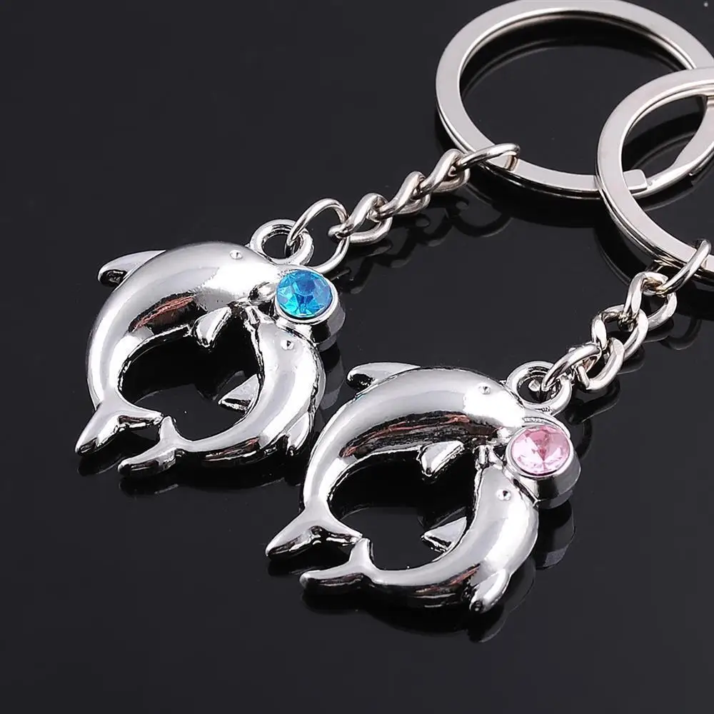 Dolphin Keychain a Generation of Fat Strange New Keychain Spring Festival Gift Couples Keychain Price of One Pair Lettering