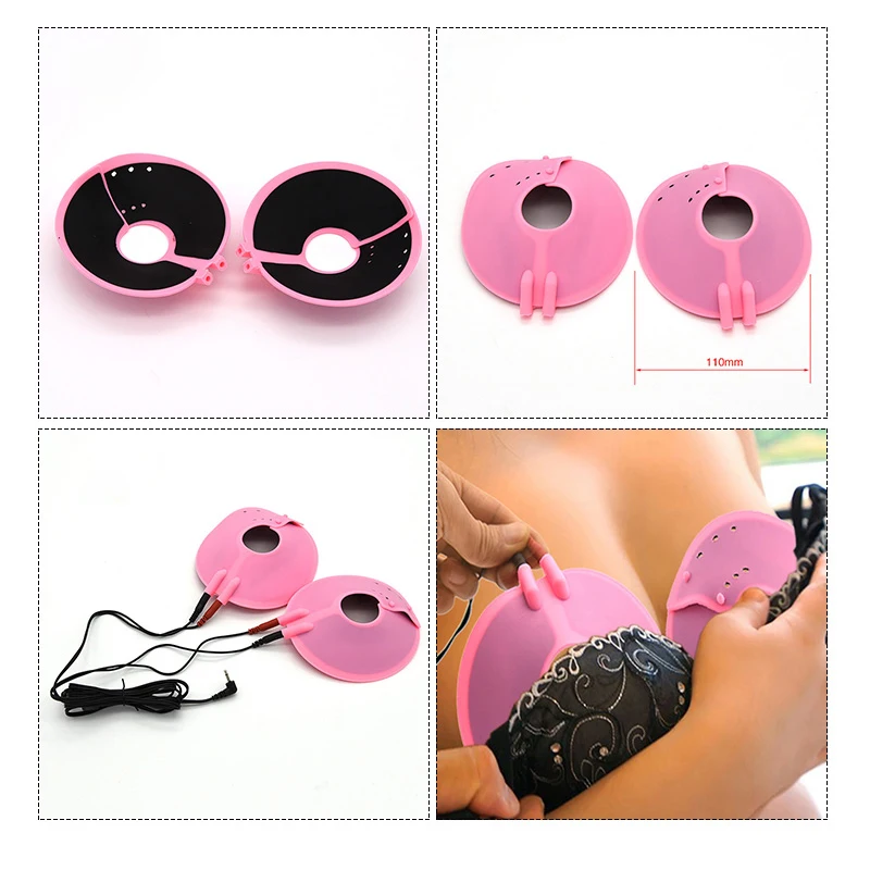 Electric Shock Nipple Clamps Clitoris Clip Stimulator Breast Flirting Toys Gloves Massage Electro Sex Accessory Toys For Couples