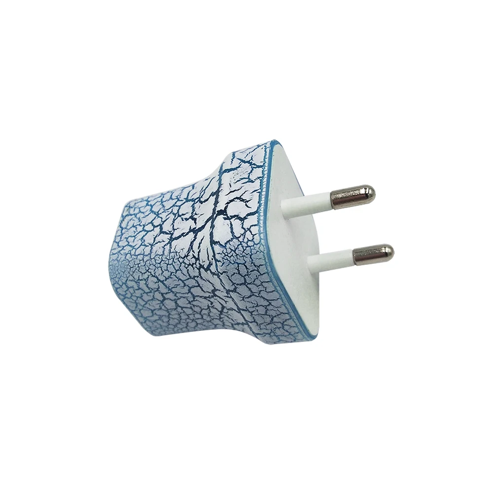 Настенное зарядное устройство 2 А светящееся настенное с портами USB светодиодное