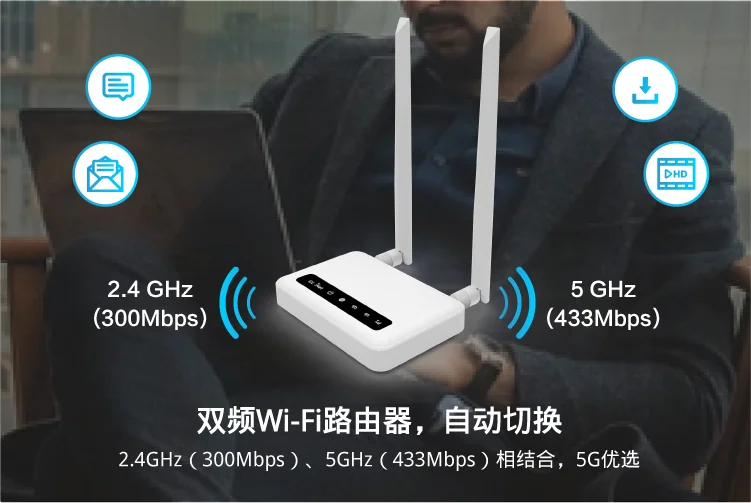 GL-X750 промышленного класса коммерческий 4G мобильный Wifi двойной частоты карты Openwrt портативный беспроводной маршрутизатор