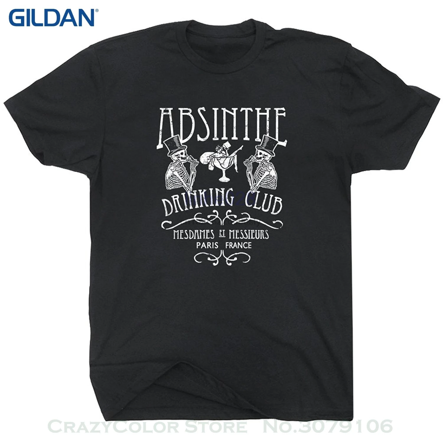 Absinthe T Shirt Paris France Drinking Club Tee French Bar Vintage Fairy Vincent Van Gogh Scream Beer Alcohol Tees | Мужская одежда