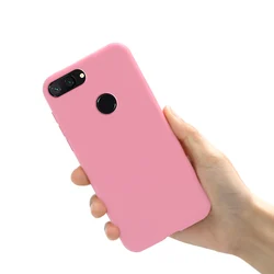 Cute Candy Pure Soft Shockproof Bumper Back Phone Case for Xiaomi Mi8 Lite (Pink)