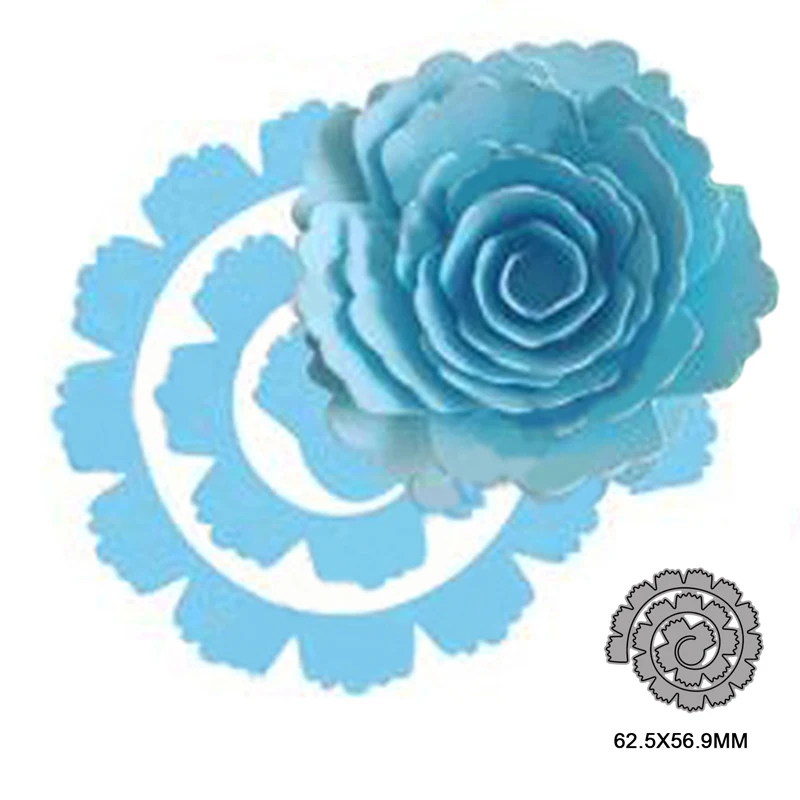 

Spiral Flower Metal Cutting Dies for DIY Scrapbooking Album Paper Cards Decorative Crafts Embossing Die Cuts Christmas 2021new