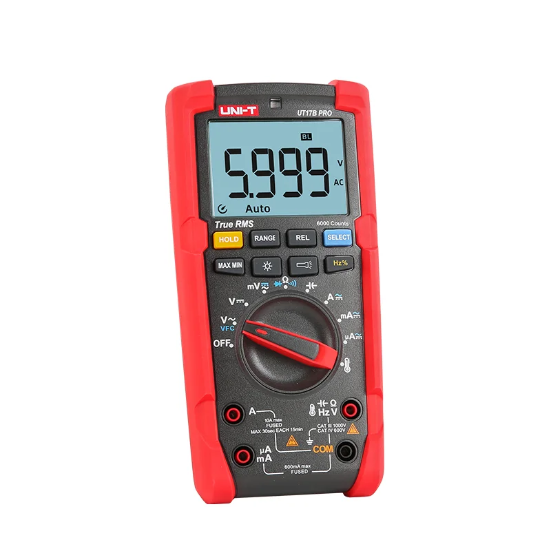 UNI T UT15B PRO / UT17B True RMS цифровой мультиметр замена для Fluke 15B +/17B + VFC подсветки CAT Ⅲ 100