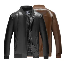 Lguc. H Новая мужская кожаная куртка большого размера мотоциклетная куртка мужская байкерская куртка размера плюс мужские кожаные пальто большого размера черный 5xl