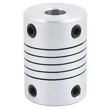 

6mm to 8mm Shaft Coupling 25mm Length 18mm Diameter Stepper Motor Coupler Aluminum Alloy Joint Connector for 3D Printer CNC Mach