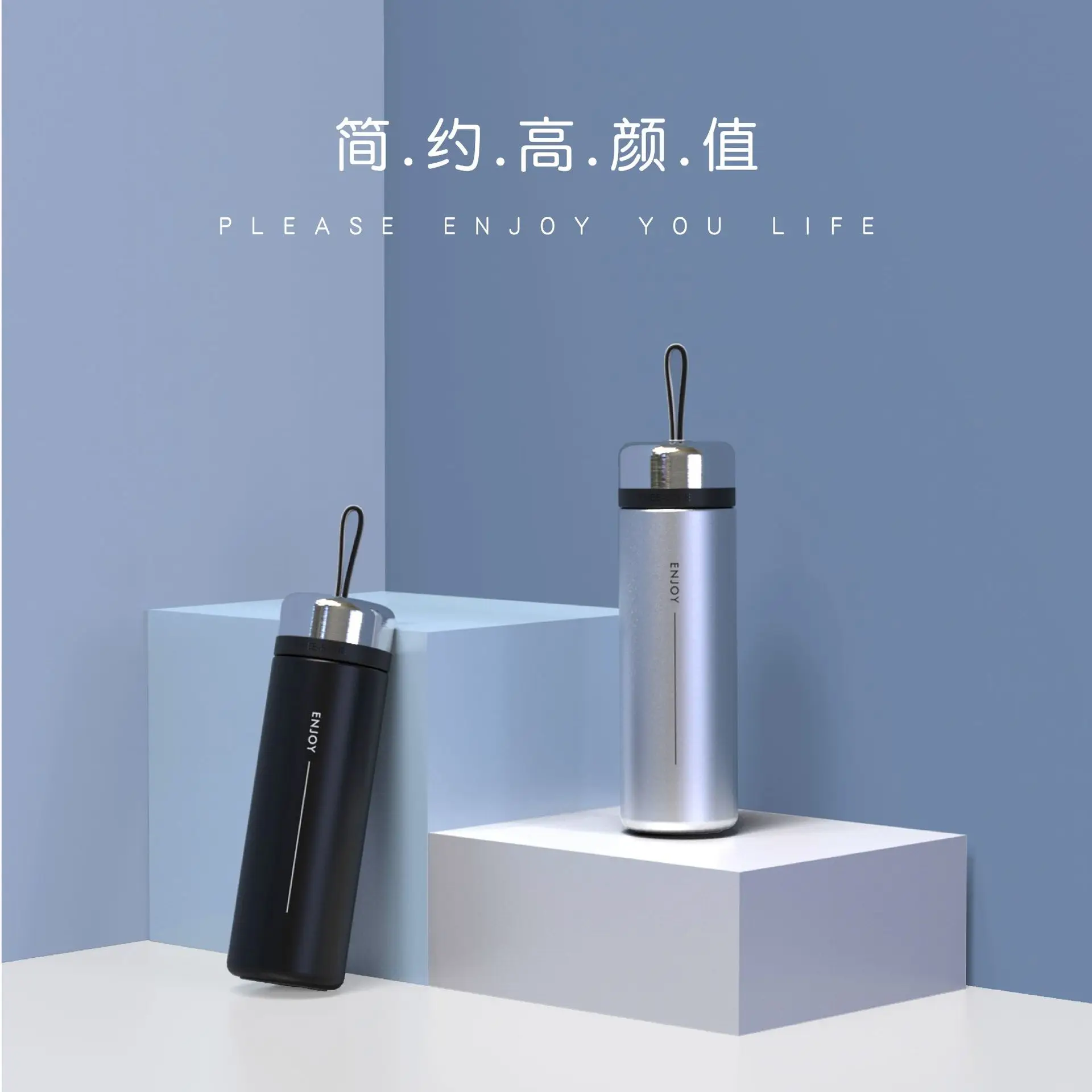 

Daily Use the Department Store Jerusha Insulated Stainless Steel Bottle Portable Sports Fashion Simple Spacious Insulated Glass