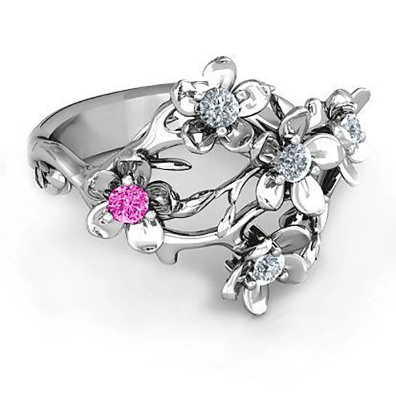 Bague Ringen, серебряное кольцо 925, для женщин, пустотелое, хорошее ювелирное изделие с драгоценными камнями, цвет сливы, женские Индивидуальные Кольца, вечерние