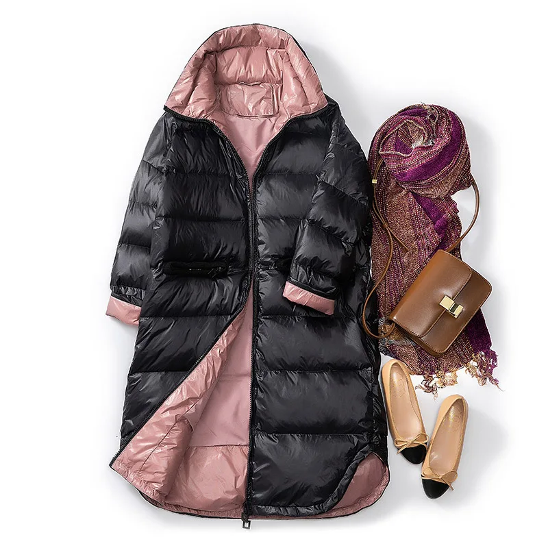 

2019 Duck Down Jacket Women Winter Outerwear Coats Female Long Casual Thicken Warm Down puffer jacket Parka branded
