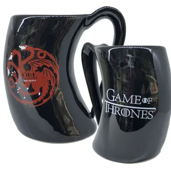 

Game of thrones Mugs Fire and blood Ceramic Coffee Mug Breakfast Milk Tea Juice Cups Creative drinkware