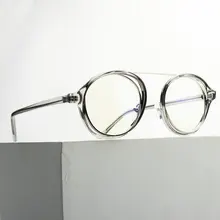 MINCL Новые прозрачные круглые очки для женщин и мужчин, оптические оправы для очков, прозрачные линзы, оправа для очков с коробкой NX