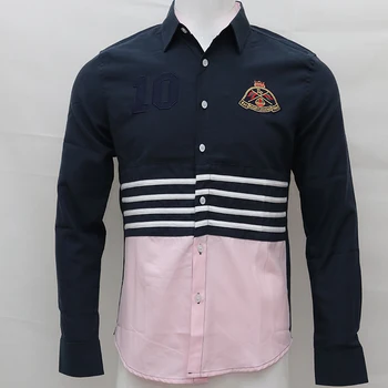 

Embroidery homme shirt camisa masculina Men Long Sleeve Dress Shirts Cotton Social hombre eden park rugby chemises