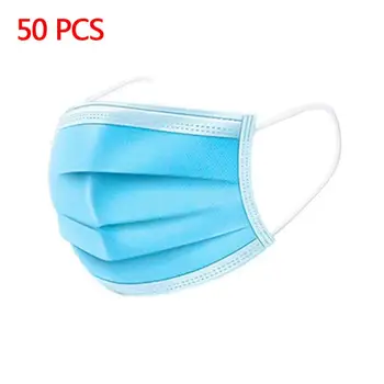 

10Pcs Anti-Dust Dustproof Disposable Masks Earloop Face Mouth Masks Facial Protective Cover Masks 3 Layers fast shipping